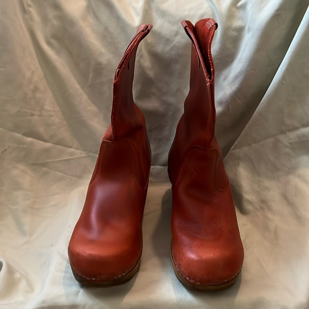 Sanita Leather Clog Boots size 10